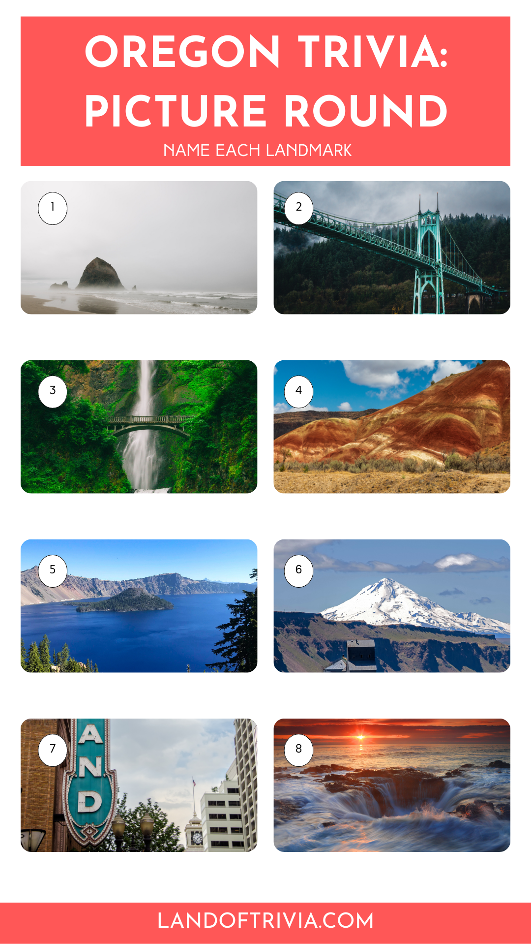 All About Oregon 75 Trivia Questions And Answers (+ Picture Round
